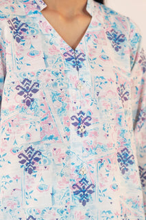 Printed Cotton Khaddar 3 Piece (Unstitched)