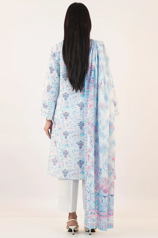 Printed Cotton Khaddar 3 Piece (Unstitched)