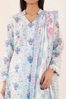 Printed Cotton Khaddar 3 Piece (Unstitched)