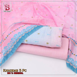 3 Piece Printed Khaddar Unstitched