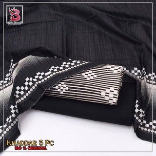 3 Piece Printed Khaddar Unstitched