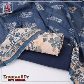 3 Piece Printed Khaddar Unstitched