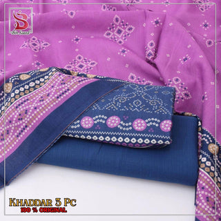3 Piece Printed Khaddar Unstitched