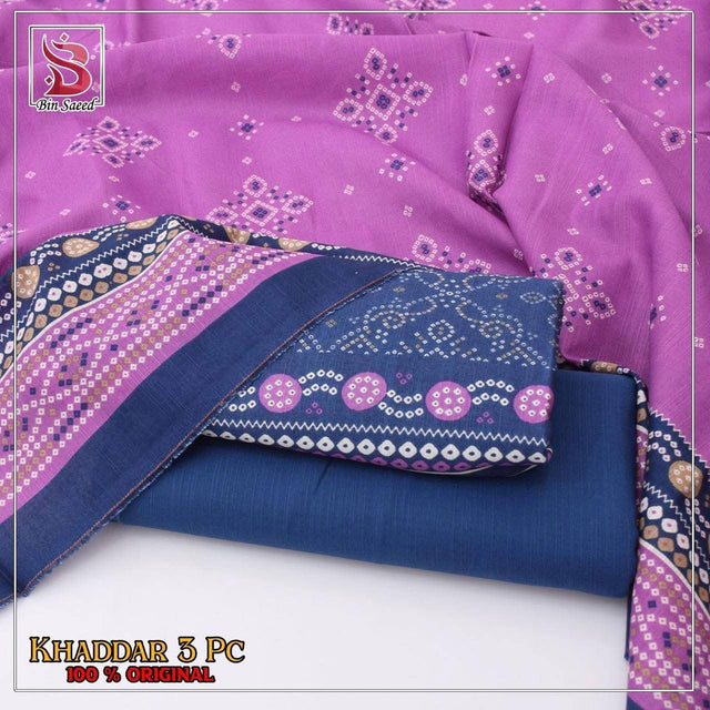 3 Piece Printed Khaddar Unstitched