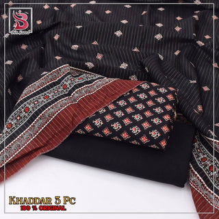 3 Piece Printed Khaddar Unstitched