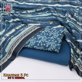 3 Piece Printed Khaddar Unstitched